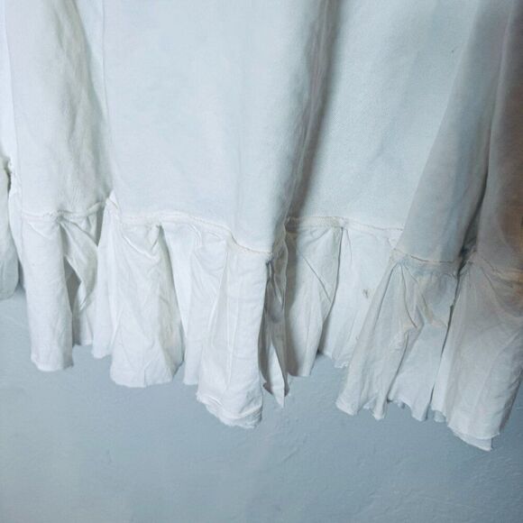 FREE PEOPLE Oversized Tunic Optic White Sweatshirt Shirt‎ Size L NEW WITH TAG - Picture 5 of 13